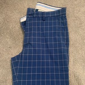 NWOT Men's FootJoy Golf Pants - 34x32 - Blue Plaid